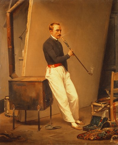 自画像、1835 作： Emile Jean Horace Vernet