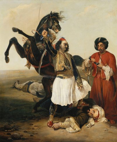 ハッサンの征服者、ジャウア; 「ハッサン、 作： Emile Jean Horace Vernet