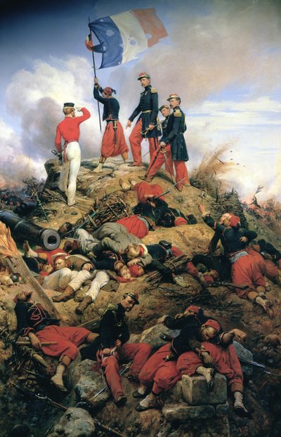 マラコフ奪取 作： Emile Jean Horace Vernet