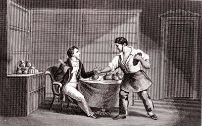ラ・フォンテーヌの寓話「石畳職人と金融業者 作： Emile Joseph Alexandre Gouget