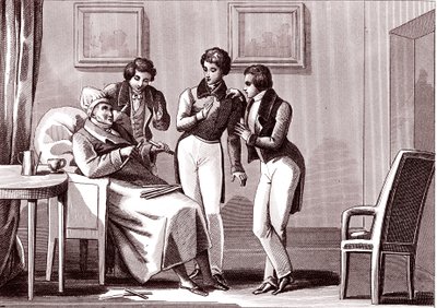 老人と息子たち ラ・フォンテーヌの寓話 作： Emile Joseph Alexandre Gouget