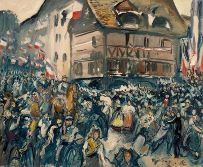 1918年11月27日、フランス人のストラスブールへの入国 作： Emile Othon Friesz