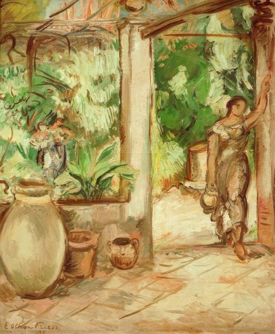 水差しを持つ女性 作： Emile Othon Friesz