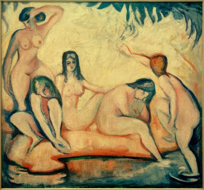 浴場の様子 作： Emile Othon Friesz