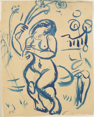 立っている裸の女性。 作： Emile Othon Friesz