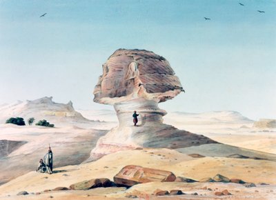 「スフィンクス」、19 世紀 作： Emile Prisse d