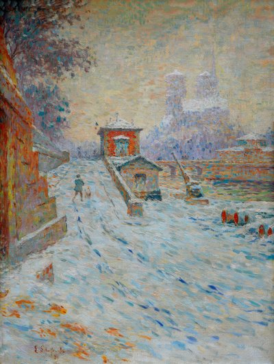 ノートルダム・ド・パリ（Notre-Dame par la neige or Notre-Dam 作： Emile Schuffenecker