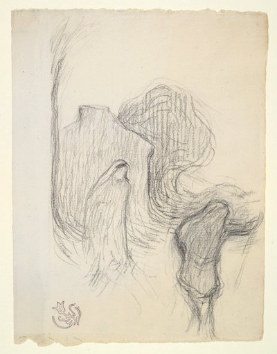ムードンの神秘的な風景の研究 作： Emile Schuffenecker