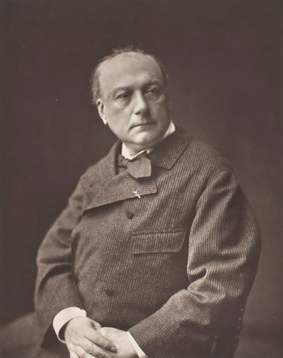 テオドール・ド・バンヴィル、[フランスの詩人、作家]、c. 1876年。 作： Emile Tourtin