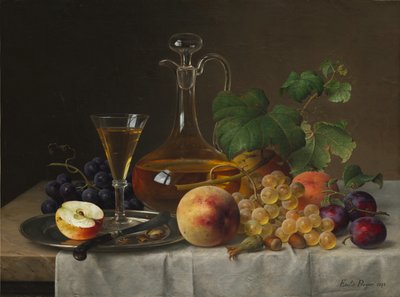 果物のある静物、1873。 作： Emilie Preyer