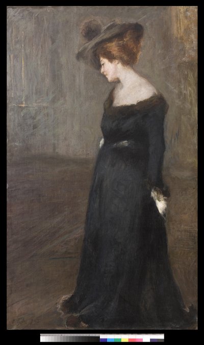 女性の肖像、1903 作： Emilio Gola