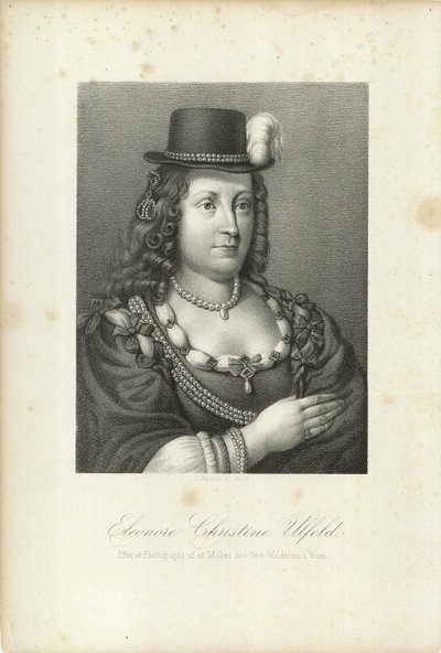 レオノーラ・クリスティーナ、ウルフェルト伯爵夫人 1621～1698 年、1867 年。 作： Emilius Ditlev Baerentzen
