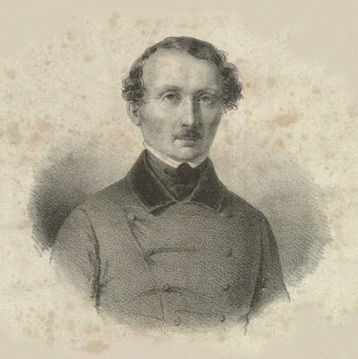 作曲家ハンス・クリスチャン・ランビエの肖像 1810-1874, 1846. 作： Emilius Ditlev Baerentzen