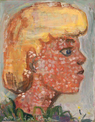 flowering youth, 2024（キャンバスに油彩、コールドワックス） 作： エミリー・フォックス・キング