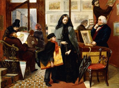 「名も無き友」のスケッチ、1857年頃 作： Emily Mary Osborn