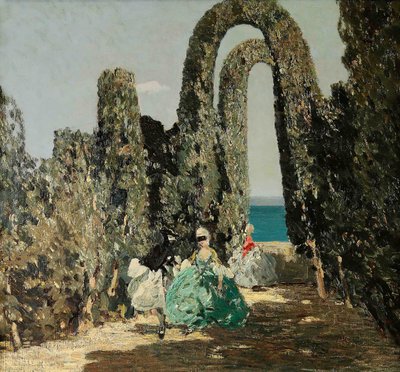 マスクされた女性、c。 1909年。 作： Emma Ciardi