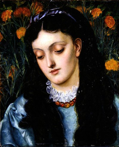 La Belle Jaune Giroflee（パネル・油彩） 作： Emma Sandys