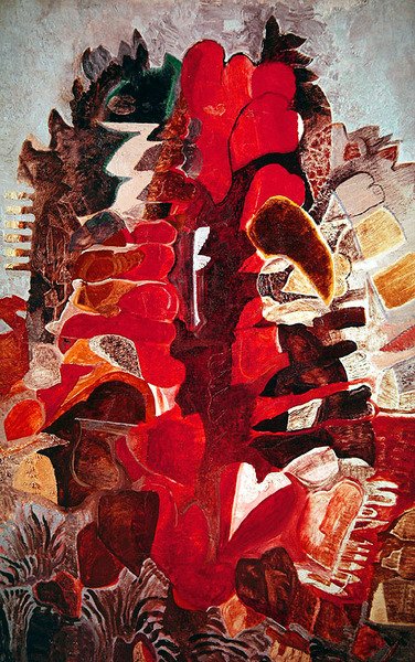 花と貝殻、1920年代頃 作： Emmanuel Gondouin