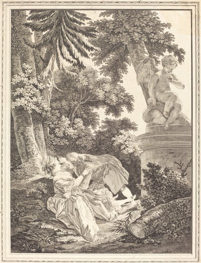 夜 作： Emmanuel Jean Nepomucène de Ghendt after Pierre Antoine Baudouin