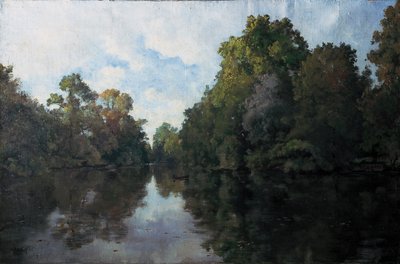 クリッソン、製粉所の近くのラ セーヴル、ガレンヌ ルモの木々 作： Emmanuel Lansyer