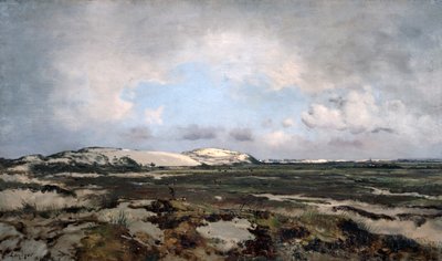 砂丘で、1881 作： Emmanuel Lansyer