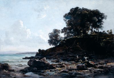 干潮時のコインランドリー、1891年。 作： Emmanuel Lansyer
