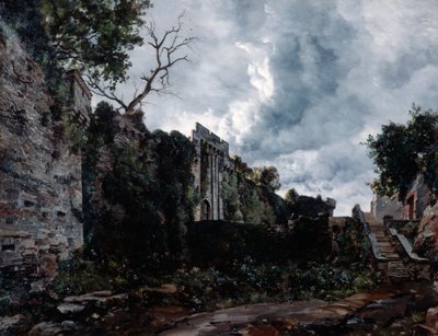 シャトードクリッソンのメインゲート、1884年 作： Emmanuel Lansyer