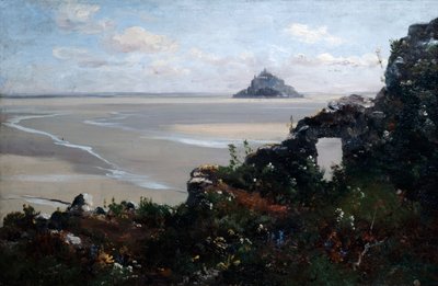 モンサンミッシェル、1881 作： Emmanuel Lansyer