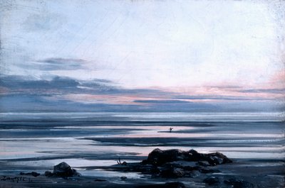 モンサンミッシェル、1881 作： Emmanuel Lansyer