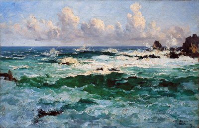 ウエサン、セマフォとトランペットの間の上昇する海 作： Emmanuel Lansyer