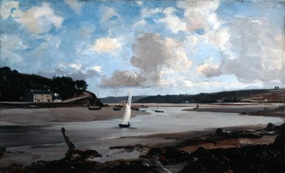 ハーフタイドの川、1874年。 作： Emmanuel Lansyer