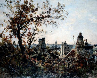 1885年の夕方のシュヴァロットの塔 作： Emmanuel Lansyer