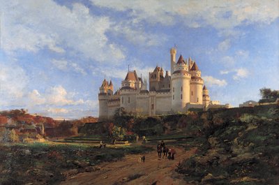 ピエールフォン城。 1868年頃（カンヴァスに油彩） 作： Emmanuel Lansyer