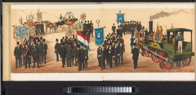 ハールレムの行列、1872年（プレート11） 1872 年 4 月 1 日にハールレムで開催された行進。 (オブジェクトのシリーズ タイトル) 作： Emrik and Binger