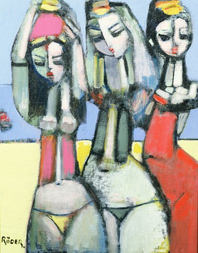 友人, 2007 (キャンバスボードに油彩) 作： Endre Roder