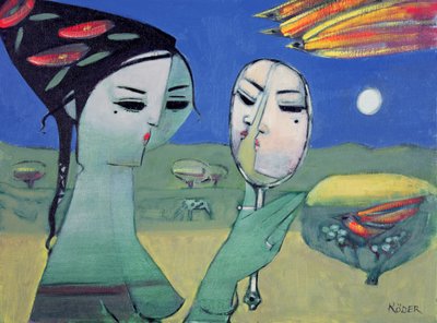 リフレクション（油彩・ボード 作： Endre Roder