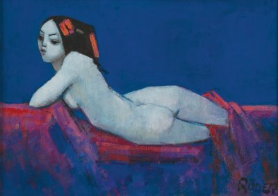 ビッキー（油彩・ボード 作： Endre Roder