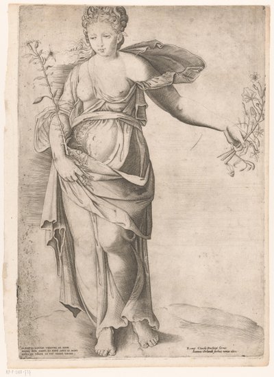 プロセルピナのフローラ ローマの壮麗な鏡 (シリーズ名) 作： Enea Vico (attributed to)
