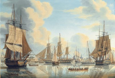 フラッシングでのカレル・ヘンドリック・ヴェルウエル副提督の下のバタビア艦隊 作： Engel Hoogerheyden