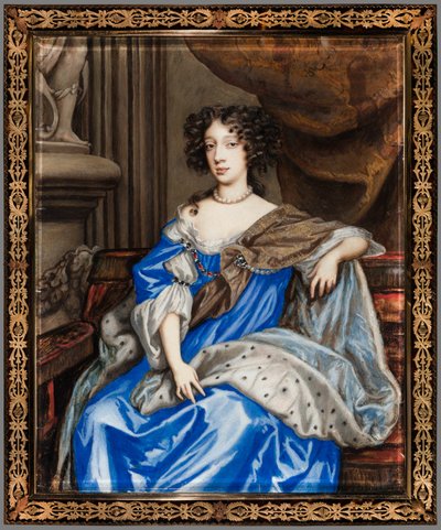 モデナのメアリーの肖像、1673年頃。 作： English Nicholas Dixon c. 1645¨after 1708.