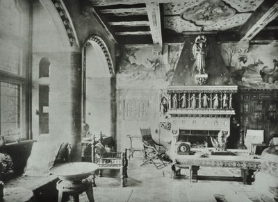 9 Melbury Road：応接室、1890 作： English Photographer