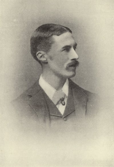 1896年にロンドンで撮影されたA・E・ハウスマン（モノクロ写真 作： English Photographer