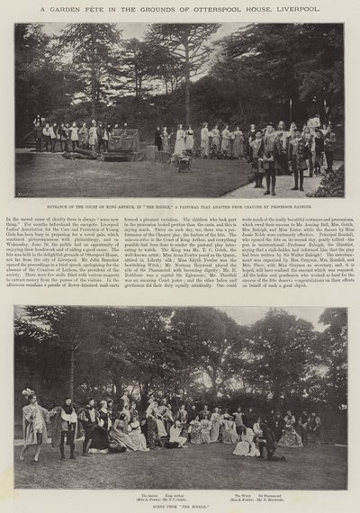オッタープールの家、リバプールの敷地内の庭の祭典 作： English Photographer