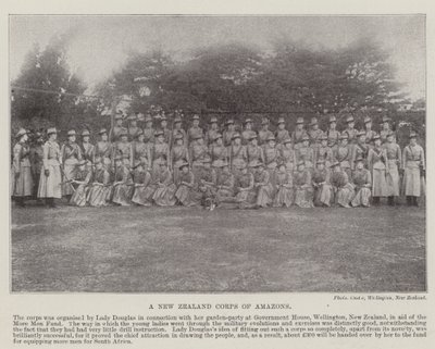 アマゾンのニュージーランド軍団、1900 作： English Photographer