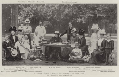 1898年8月、オズボーンでの王室パーティー 作： English Photographer