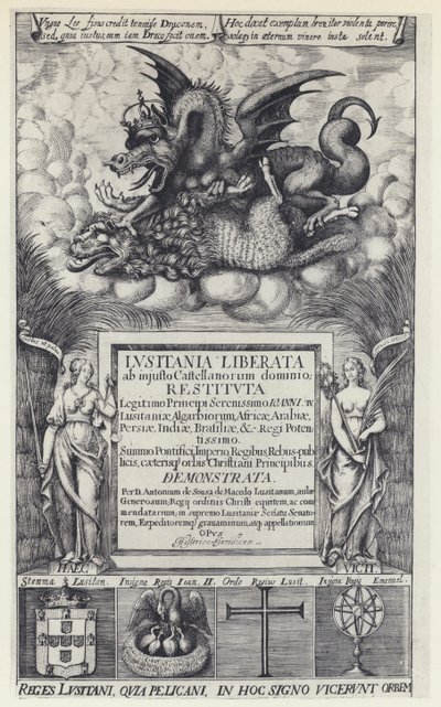 A de Sousa de Macedo, Lusitania liberata, R Heron 1645 (bw/photo) 作： English Photographer