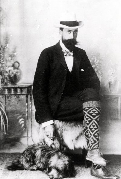 エイドリアン・ホープとロビー、c。 1880-1900 作： English Photographer