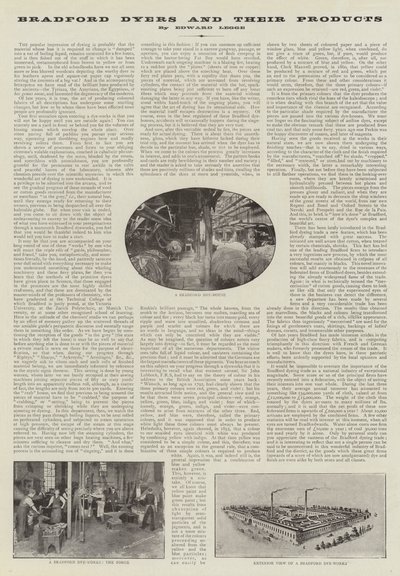 広告、Bradford Dyersとその製品 作： English Photographer