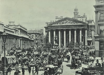 イングランド銀行、スレッドニードルストリート、ロンドン市、1890 作： English Photographer