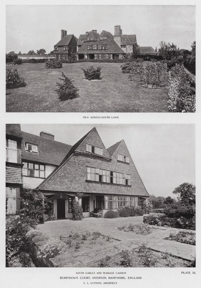 イギリス・ハンプシャー州オーバートン、ベリーダウン・コート（モノクロ写真 作： English Photographer